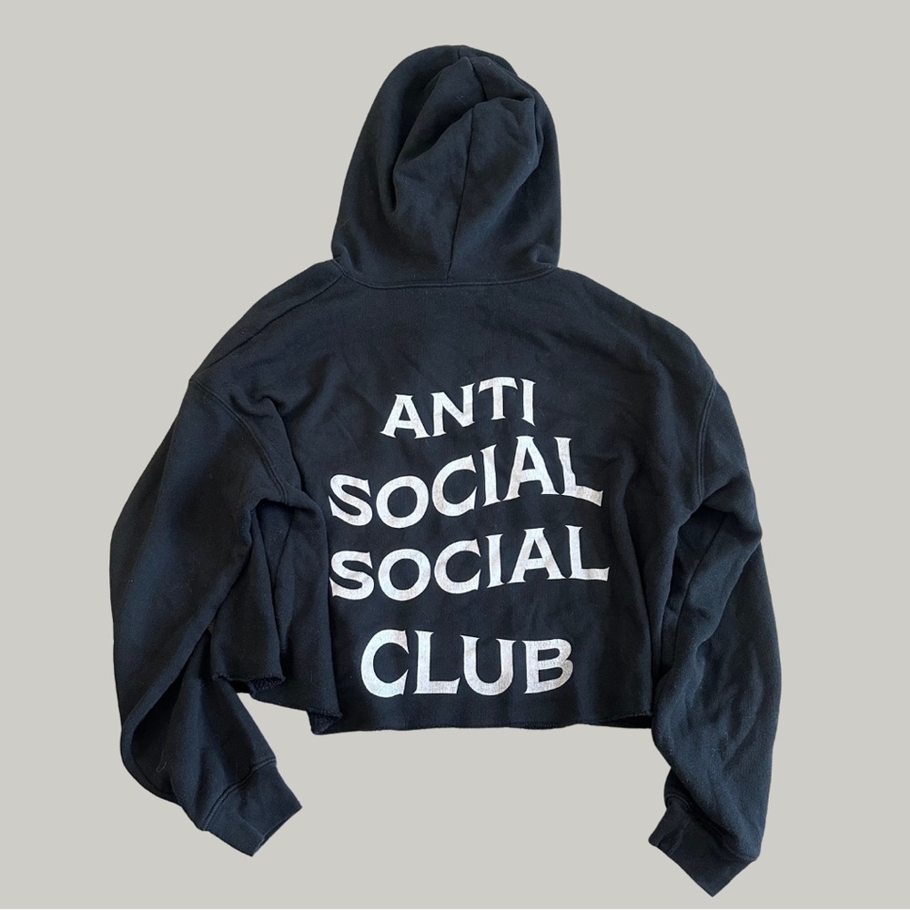 EUC Anti Social Social Club Cropped Hoodie